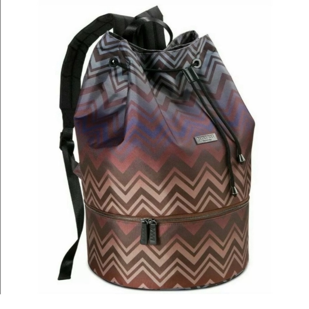 Missoni men’s Backpack Chevron Multicolored Striped - Picture 2 of 16